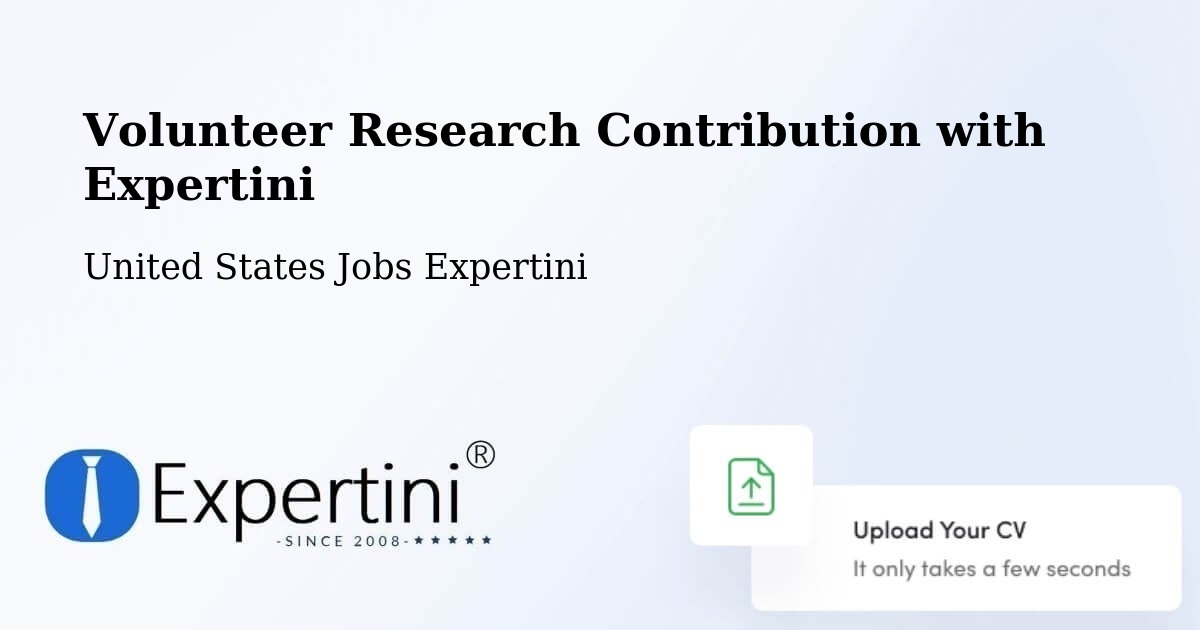 Volunteer Research Contribution Program – Lorena - United States Jobs Expertini